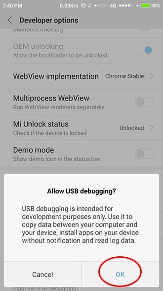 Android USB tethering