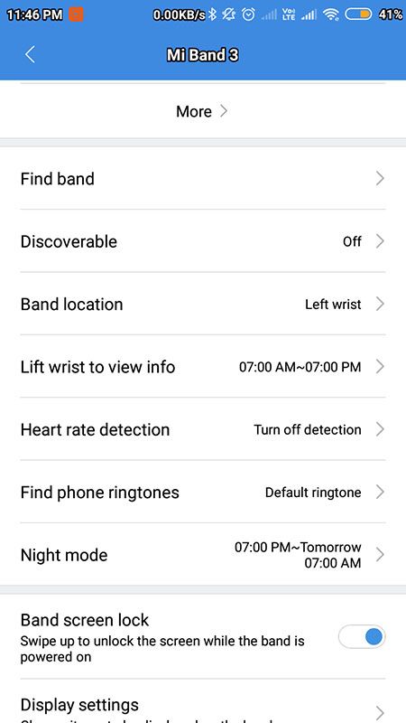 How increase battery life on Mi Band 3